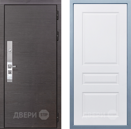 Входная металлическая Дверь Дива МХ-39 STR Д-13 Белый в Краснознаменске