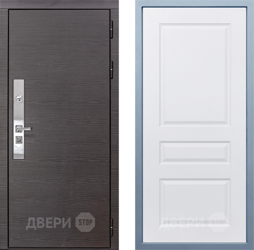 Входная металлическая Дверь Дива МХ-39 STR Д-13 Белый в Краснознаменске