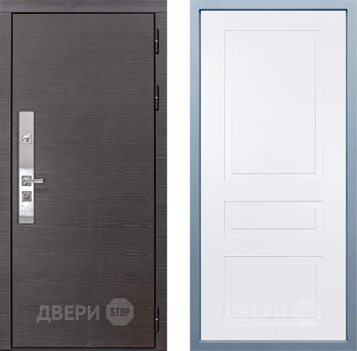 Входная металлическая Дверь Дива МХ-39 STR Н-13 Белый в Краснознаменске
