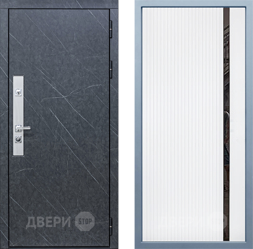Входная металлическая Дверь Дива МХ-26 STR МХ-46 Белый матовый в Краснознаменске