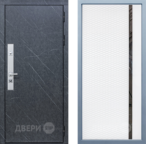 Входная металлическая Дверь Дива МХ-26 STR МХ-47 Белый матовый в Краснознаменске