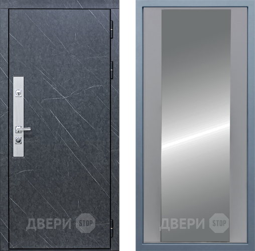 Входная металлическая Дверь Дива МХ-26 STR Д-15 Зеркало Силк Маус в Краснознаменске