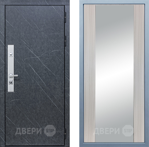 Входная металлическая Дверь Дива МХ-26 STR Д-15 Зеркало Сандал белый в Краснознаменске