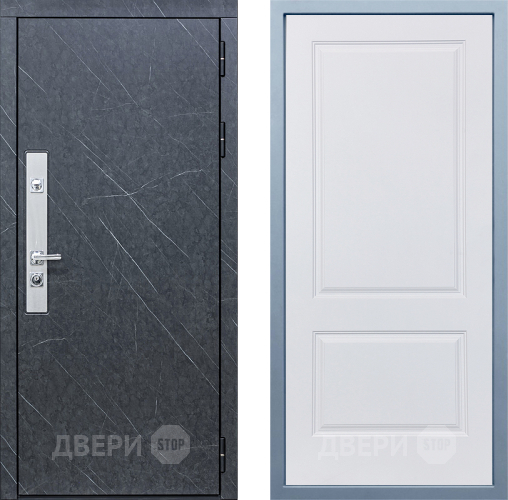 Входная металлическая Дверь Дива МХ-26 STR Д-7 Белый в Краснознаменске