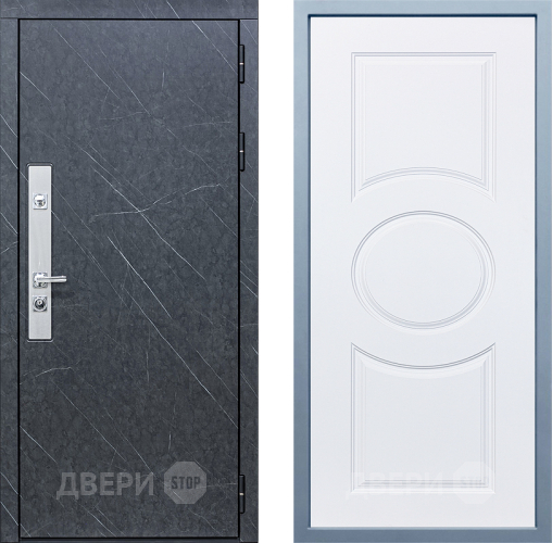 Входная металлическая Дверь Дива МХ-26 STR Д-8 Белый в Краснознаменске