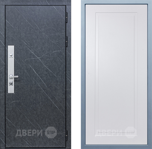 Входная металлическая Дверь Дива МХ-26 STR Н-10 Белый в Краснознаменске