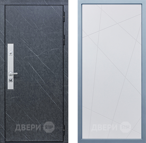 Входная металлическая Дверь Дива МХ-26 STR Д-11 Белый в Краснознаменске