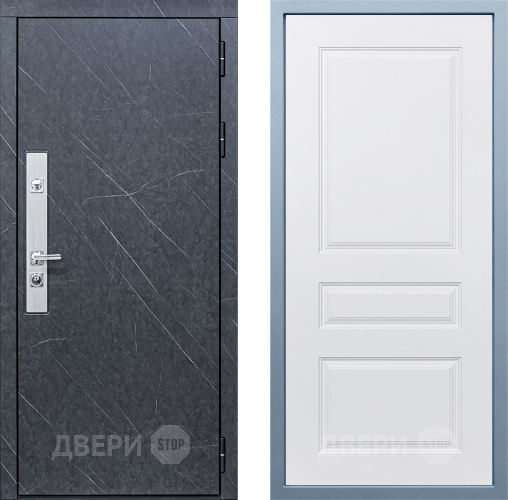 Входная металлическая Дверь Дива МХ-26 STR Д-13 Белый в Краснознаменске