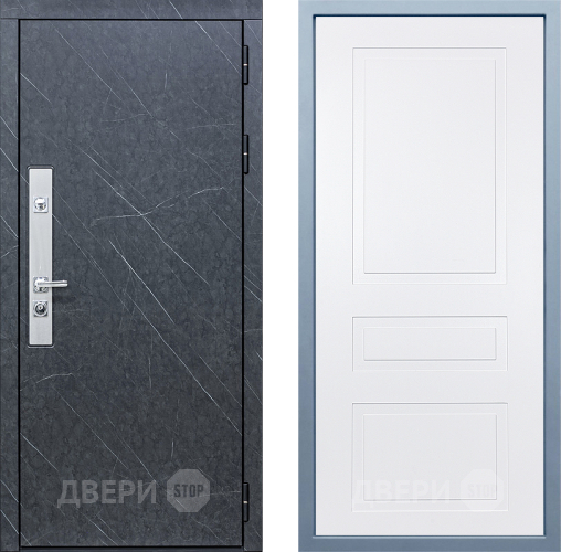 Входная металлическая Дверь Дива МХ-26 STR Н-13 Белый в Краснознаменске
