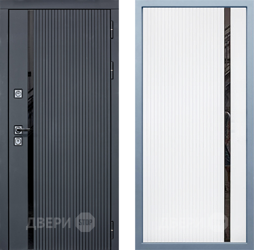 Входная металлическая Дверь Дива МХ-46 STR МХ-46 Белый матовый в Краснознаменске