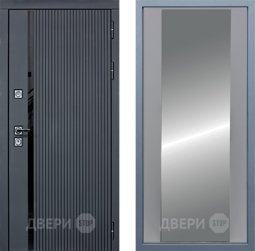 Входная металлическая Дверь Дива МХ-46 STR Д-15 Зеркало Силк Маус в Краснознаменске