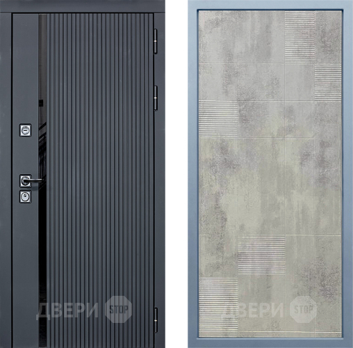 Входная металлическая Дверь Дива МХ-46 STR Д-4 Бетон темный в Краснознаменске