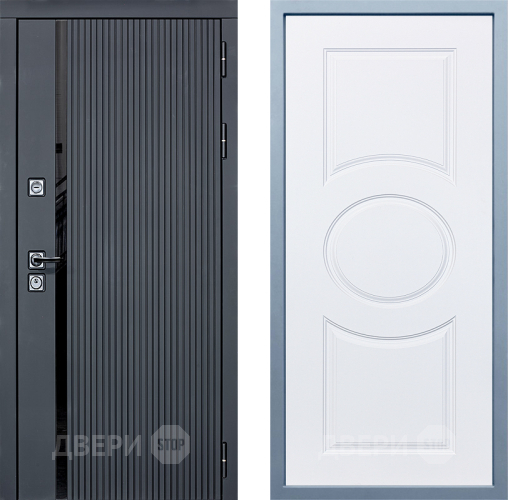 Входная металлическая Дверь Дива МХ-46 STR Д-8 Белый в Краснознаменске