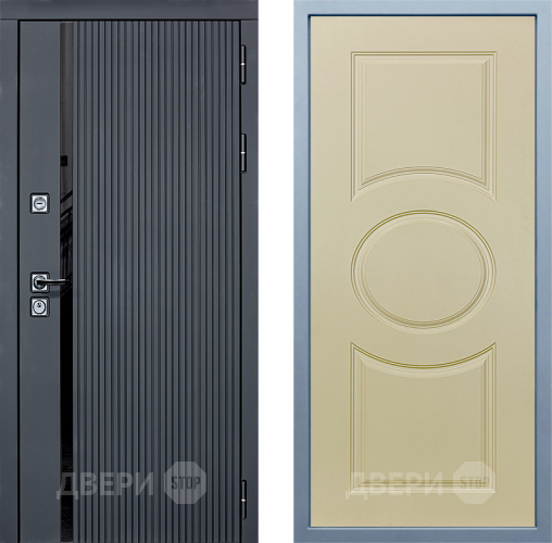 Входная металлическая Дверь Дива МХ-46 STR Д-8 Шампань в Краснознаменске