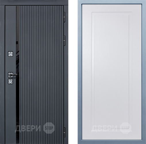 Входная металлическая Дверь Дива МХ-46 STR Н-10 Белый в Краснознаменске