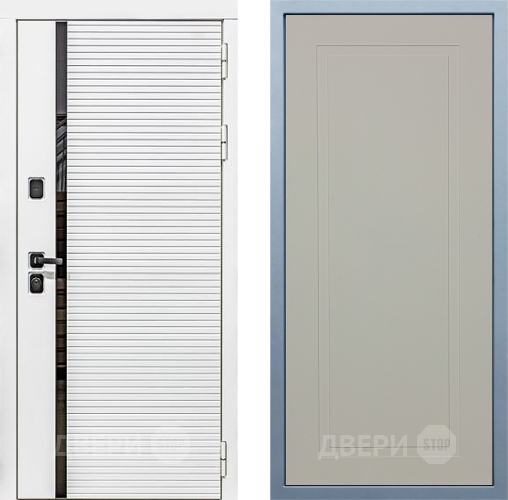Входная металлическая Дверь Дива МХ-45 Белая STR Н-10 Шампань в Краснознаменске