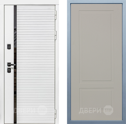 Входная металлическая Дверь Дива МХ-45 Белая STR Н-7 Шампань в Краснознаменске