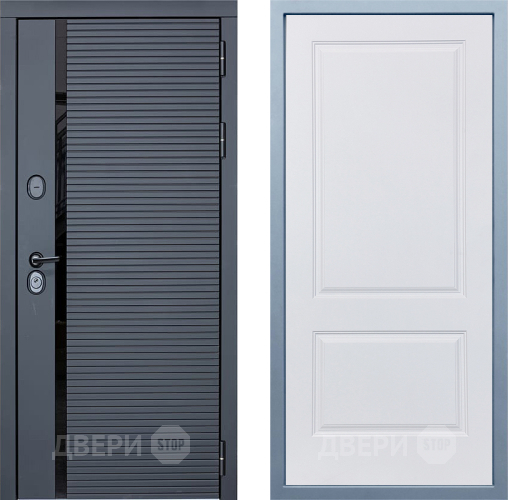 Входная металлическая Дверь Дива МХ-45 STR Д-7 Белый в Краснознаменске