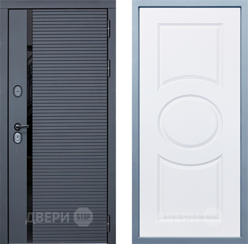 Входная металлическая Дверь Дива МХ-45 STR Д-8 Белый в Краснознаменске