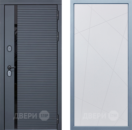 Входная металлическая Дверь Дива МХ-45 STR Д-11 Белый в Краснознаменске