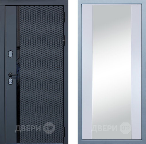 Входная металлическая Дверь Дива МХ-47 STR Д-15 Зеркало Белый в Краснознаменске