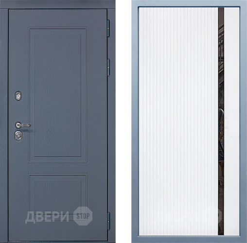 Входная металлическая Дверь Дива МХ-38 STR МХ-46 Белый матовый в Краснознаменске