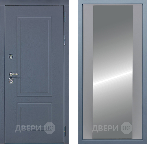 Входная металлическая Дверь Дива МХ-38 STR Д-15 Зеркало Силк Маус в Краснознаменске