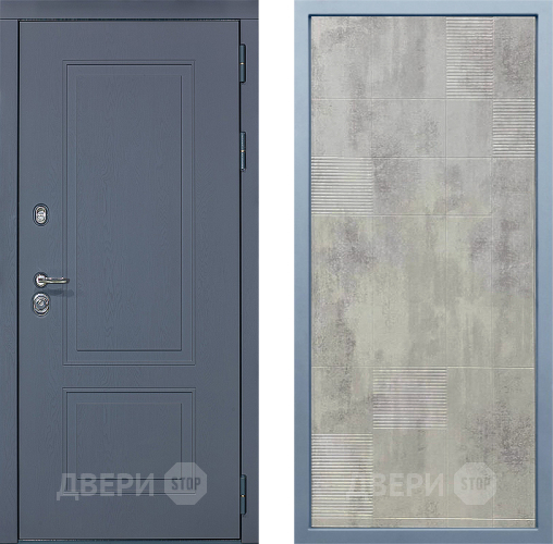 Входная металлическая Дверь Дива МХ-38 STR Д-4 Бетон темный в Краснознаменске
