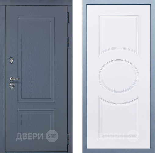 Входная металлическая Дверь Дива МХ-38 STR Д-8 Белый в Краснознаменске