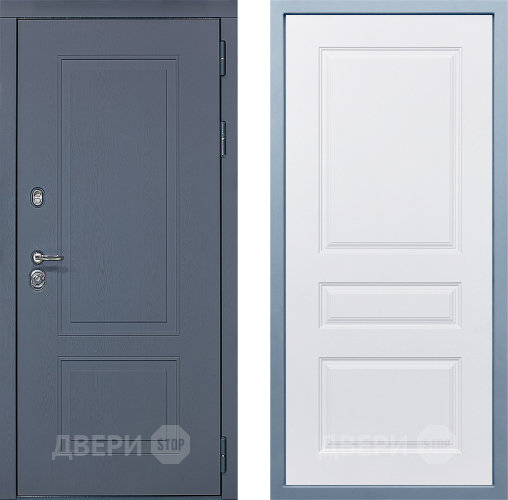 Входная металлическая Дверь Дива МХ-38 STR Д-13 Белый в Краснознаменске