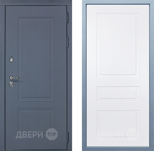 Входная металлическая Дверь Дива МХ-38 STR Н-13 Белый в Краснознаменске