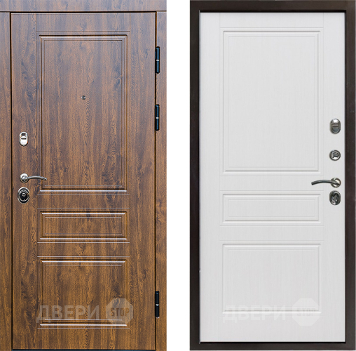 Входная металлическая Дверь Престиж Классика Дуб Классика Белое дерево в Краснознаменске