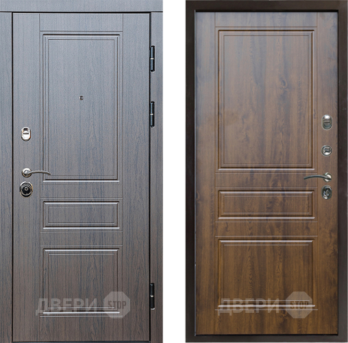 Входная металлическая Дверь Престиж Классика Венге Классика Дуб в Краснознаменске
