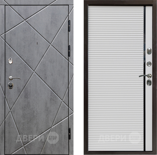 Входная металлическая Дверь Престиж Лучи Porte Белый в Краснознаменске