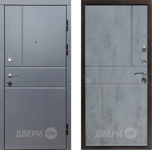 Входная металлическая Дверь Престиж Горизонт Грэй Горизонт Бетон темный в Краснознаменске