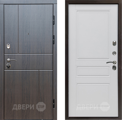 Входная металлическая Дверь Престиж Горизонт Венге Классика Белый матовый в Краснознаменске