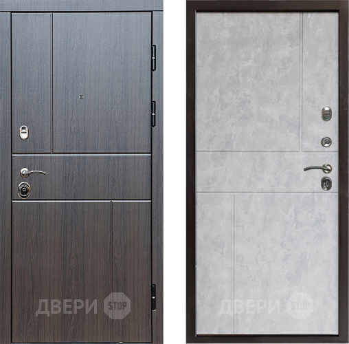 Входная металлическая Дверь Престиж Горизонт Венге Горизонт Бетон светлый в Краснознаменске