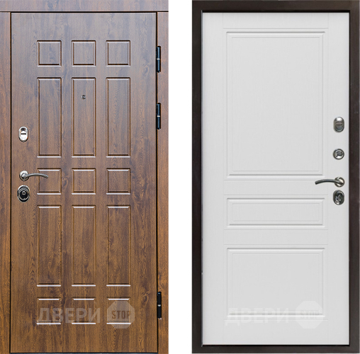 Входная металлическая Дверь Престиж Стандарт Классика Лиственница белая в Краснознаменске