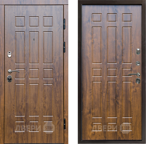 Входная металлическая Дверь Престиж Стандарт Спарта Дуб в Краснознаменске