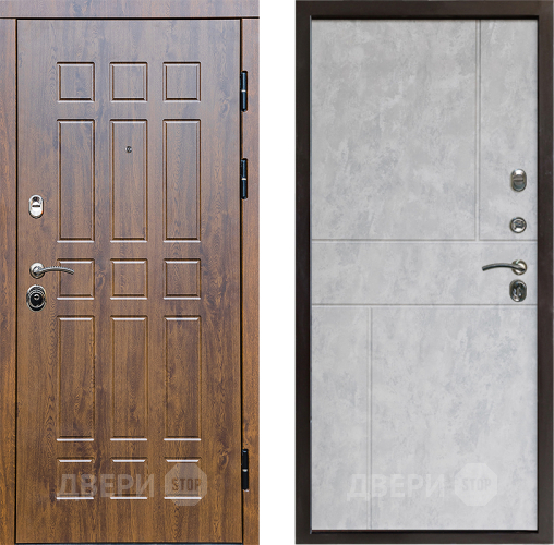 Входная металлическая Дверь Престиж Стандарт Горизонт Бетон светлый в Краснознаменске