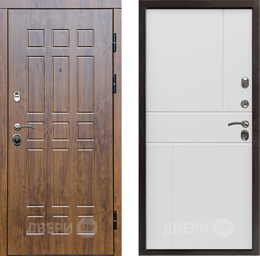 Входная металлическая Дверь Престиж Стандарт Горизонт Бетон белый в Краснознаменске