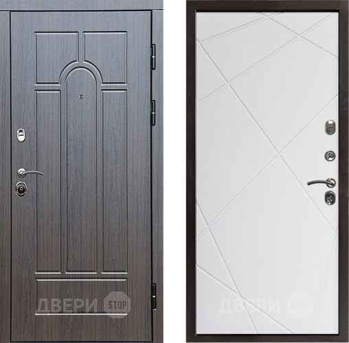 Дверь Престиж Арка Лучи Бетон белый в Краснознаменске