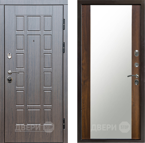 Входная металлическая Дверь Престиж Престиж Зеркало Дуб в Краснознаменске