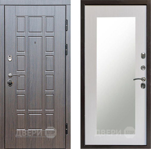 Входная металлическая Дверь Престиж Престиж Зеркло Пастораль Лиственница белая в Краснознаменске