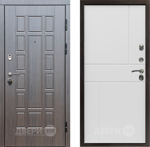 Входная металлическая Дверь Престиж Престиж Горизонт Бетон белый в Краснознаменске