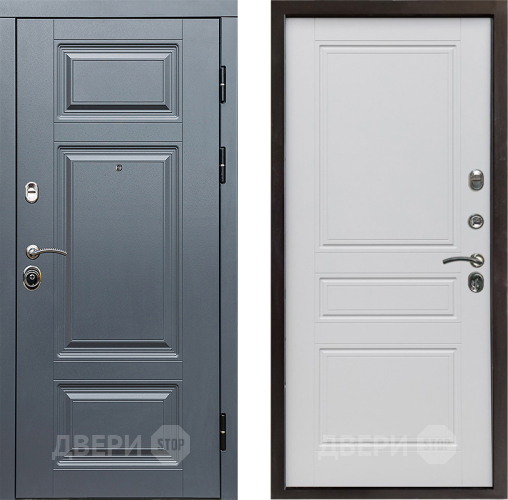 Входная металлическая Дверь Престиж Премиум Классика Белый матовый в Краснознаменске