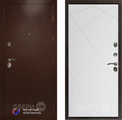 Дверь Престиж Медь Лучи Бетон белый в Краснознаменске