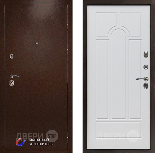 Дверь Престиж Медь Арка Белое дерево в Краснознаменске