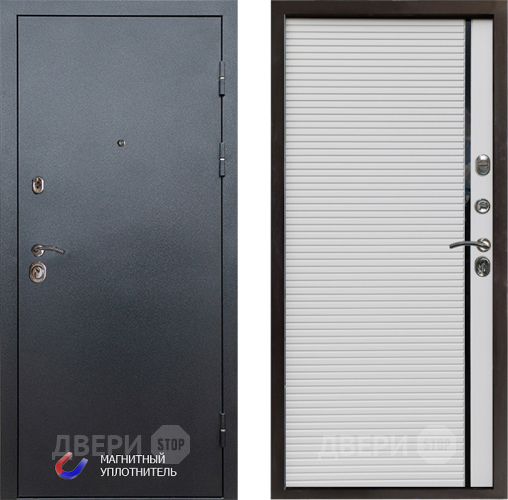 Входная металлическая Дверь Престиж Графит Porte Белый в Краснознаменске