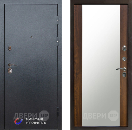 Дверь Престиж Графит Зеркало Дуб в Краснознаменске